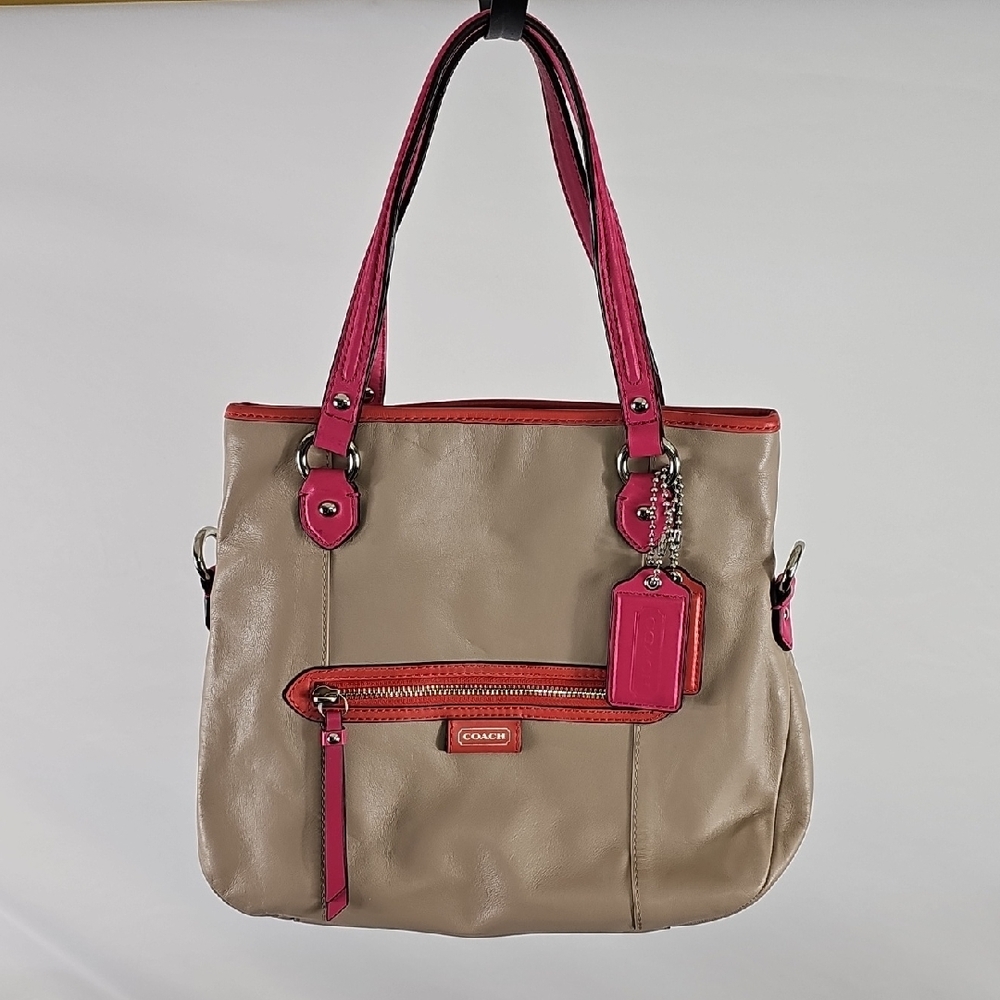 Coach Daisy Spectator Leather Tote  + Shoulder Bag